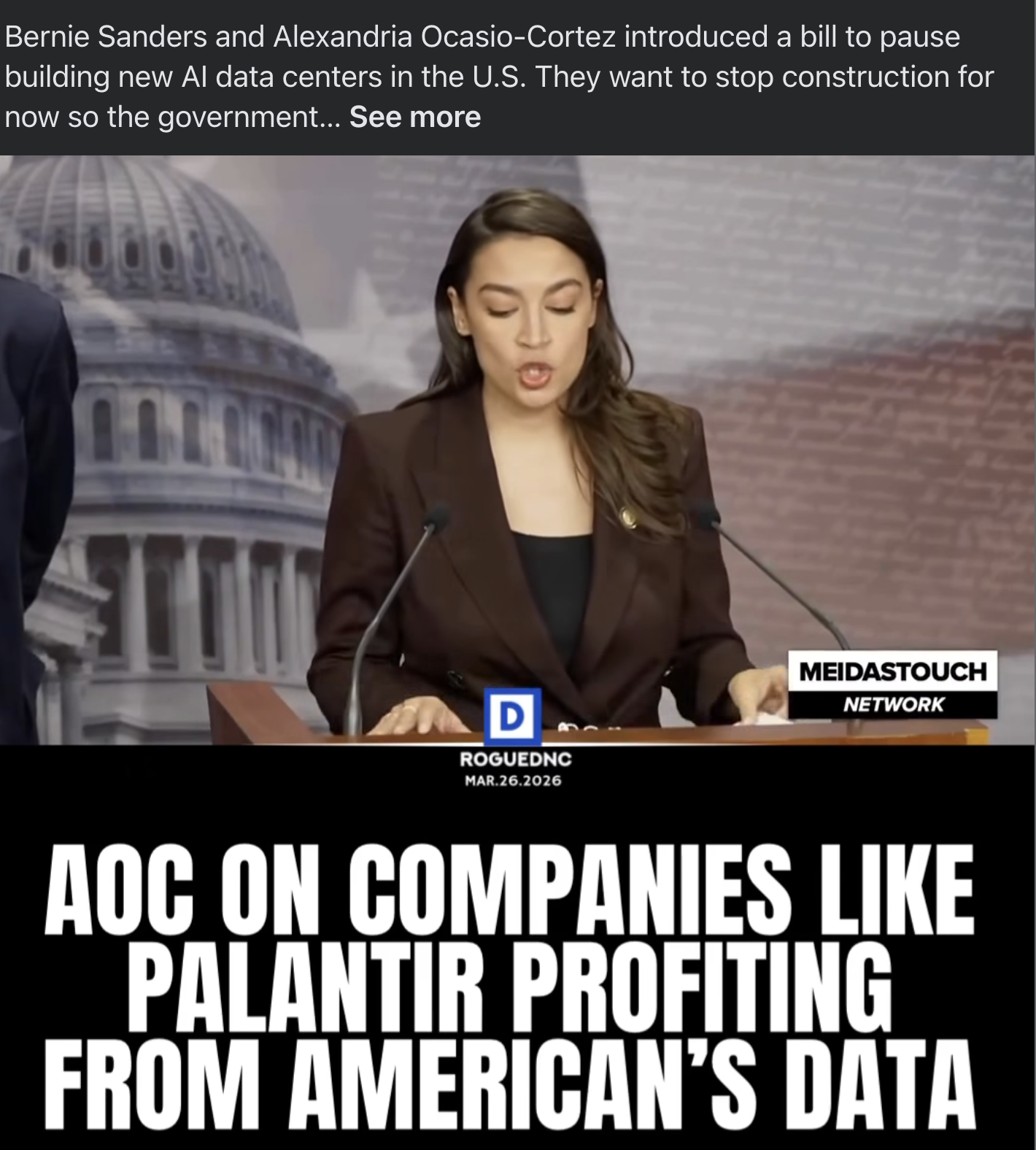 AOC — Companies like Palantir profiting from American data